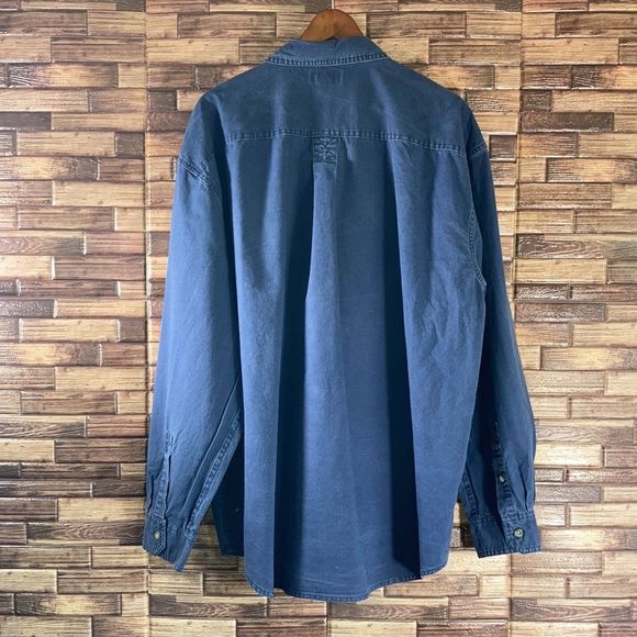 Mens XXL Magellan Outdoors Blue Button Down - Picture 2 of 11